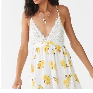 Forever 21 Floral Lace Sundress Size Small
